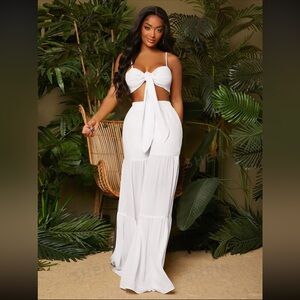 Two piece white set